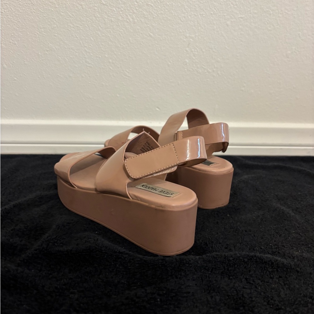 Steve Madden Women's Pinkish Tan Platform Sandals